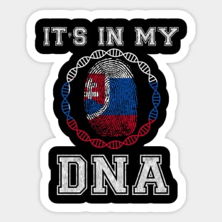 Slovakia  It's In My DNA - Gift for Slovakian From Slovakia Sticker